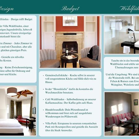 Villa Waldfrieden - Design Trifft Budget Анвайлер ам Трифелс Екстериор снимка
